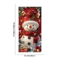 thumbnail image 2 of Cortina de puerta de poliéster, decoraciones navideñas, cubierta de puerta navideña, decoración para fiestas navideñas, decoración de puerta con muñeco de nieve, decoración de cubierta de puerta, en e, 2 of 5