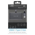 thumbnail image 2 of Team USB Type-C USB Hub with USB Type-C, HDMI, USB3.0 Ports - Gray, 2 of 3