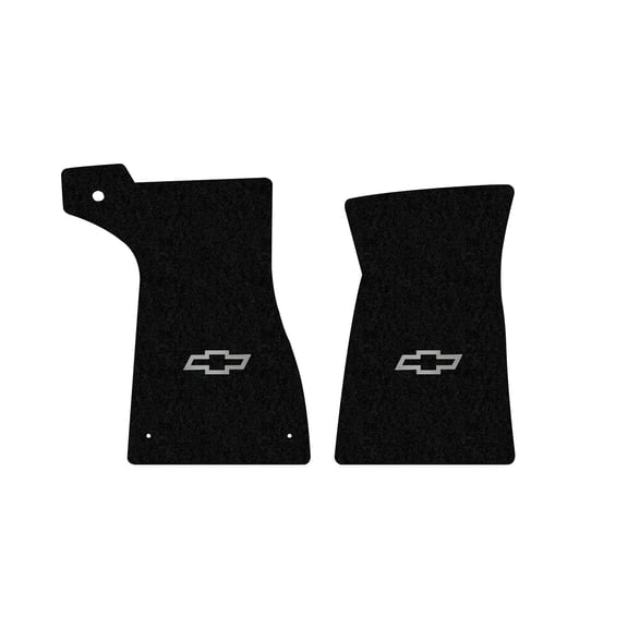 Lloyd Mats LogoMat Custom-Fit 2PC Carpet Floor Mats for 1973-1977 Chevrolet Chevelle/Malibu 4-Door, Black