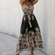 thumbnail image 5 of Vestido hasta el tobillo con estampado sin mangas suelto con cuello en V bohemio a la moda para mujer Fridja  hj5215, 5 of 9