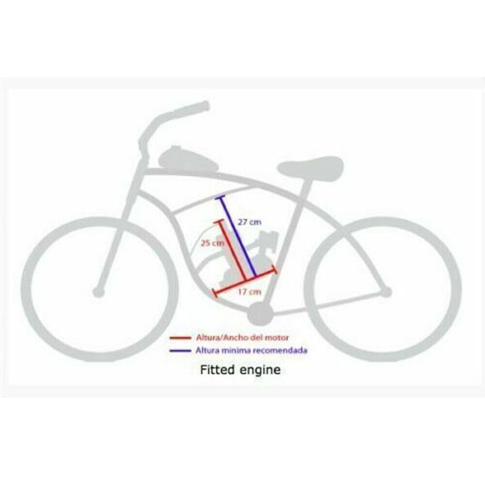 100cc Bike Bicycle Motorized 2 Stroke Petrol Gas Motor Engine Kit Full Set DIY