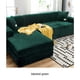 thumbnail image 4 of Inteprter Funda elástica para sofá, fácil de limpiar y reemplazar, para sofás en forma de L, fundas gruesas de terciopelo de primera calidad Decoración del hogar verde negruzco, 4 of 6