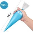 thumbnail image 2 of Piping Bags and Tips Set, 100Pcs 12 Inch Pastry Bags, Icing Bags Disposable for Cakes Decorating Kit Supplies with 1 Reusable Piping Bags, 1 Couplers, 12 Frosting Tips, 2 Bag Ties, 3 Cake Scraper, 2 of 7