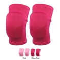 thumbnail image 3 of Rodilleras protectoras deportivas Unique Bargains rodilleras flexibles transpirables rosa rojo talla S, 3 of 7