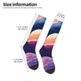 thumbnail image 2 of Fotbe Planet Pastel Galaxy Calcetas Divertidas Estampadas para Hombre y Mujer, Calcetas de Algodón hasta la Rodilla para Caminar, Correr, Enfermería y Embarazo, 2 of 6