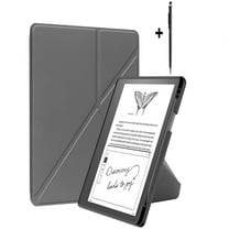 GJX Slim Case for Kindle Scribe 10.2 inch 2022 Released - Premium Leather Case Protective Smart Folio Shell Cover with Pen Holder, Auto Wake/Sleep, Multi-Viewing Angles, Stylus Pen