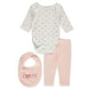 Bon Bebe Baby Girls' 3-Piece Layette Set - pink/multi, 3 - 6 months (Newborn)