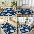 thumbnail image 4 of Rectangle Area Rugs 2.7 x 5 Ft, Navy Blue Starfish Coastal Non-Slip Residential Carpet, Nautical Summer Ocean Abstract Art Indoor Crawling Mats Runner Rugs for Living Room/Dining Room/Bedroom, 4 of 9