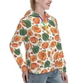 thumbnail image 6 of Sikiie Autumn Pumpkins Women's Casual Hoodies Long Sleeve Lightweight Pullover Tops Loose Sweatshirt-Small, 6 of 7