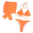 thumbnail image 2 of Tejiojio Women's new fashion long-sleeved shirt mesh sunscreen sexy bikini swimsuit On Sale, 2 of 7