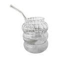 thumbnail image 2 of 2x Vaso de Vidrio con Cristalería Creativa Resistente Al Calor Reutilizable Botella de Agua Duradera para Cafetería de Fruta Oficina Cocina 2 piezas, 2 of 8