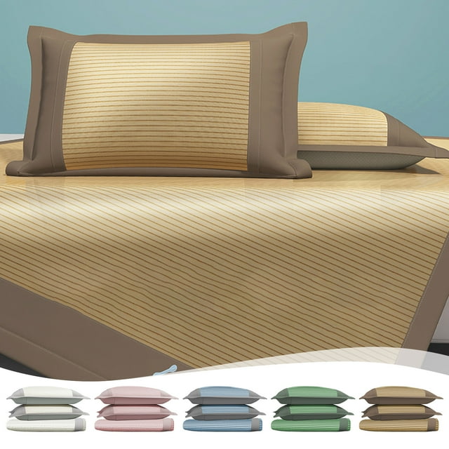 Xihbxyly Summer Sleeping Mat- Foldable Rattan Summer Sleeping Mat-Cool Mat For Cooler Bed In Home School Dormitories-35.4x78.7in-