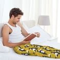 thumbnail image 5 of Pofeuu Cartoon Bear Yellow Print Men's Pajama Pants, Soft Lounge Pajama Pants with big pockets for Men Plaid Pj Bottoms-XX-Large, 5 of 6