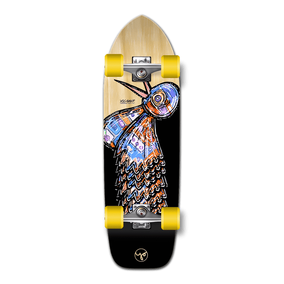 Yocaher Old School Longboard Complete - The Bird Series Natural