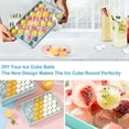 thumbnail image 5 of 99 Pack Mini Round Ice Cube Trays for Freezer Making 3cm Spherical Ice Cubes for Cocktails Whiskey Tea Coffee (3 Packs of 3 Blue Ice Cube Trays Ice Cube Tray and Ice Cube Tongs), 5 of 5