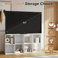 thumbnail image 5 of 8 Cube Storage Organizer, Open Back Bookshelf with Removable Panels, Vertical or Horizontal Placement, Stackable Bookcase for Living Room, Bedroom, Home Office, White, 5 of 9