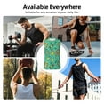 thumbnail image 3 of Yiaed Funny Animals in Jungle Print Men's Singlet Vests Summer Running Muscle Tank Tops Gym Undershirt Round Neck Sleeveless for man, 3 of 5