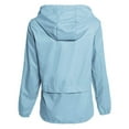 thumbnail image 4 of Tejiojio Rollbacks Women Long Sleeve Solid Thin Skinsuits Hooded Zipper Casual Sport Coat, 4 of 5