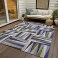 thumbnail image 5 of Addison Rugs Chantille Indoor/Outdoor Transitional Squares Lavender Washable Rectangle Rug, 5' x 7'6", 5 of 5