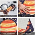 thumbnail image 2 of Star Planet Rugs Washable Cover Floor Rug Carpets Home Decorations for Bathroom Kitchen Bedroom Indoor 31.5x20 inch, 2 of 6
