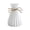 White, variant on dgysar 8in Plastic Decorative Vase Shatterproof Hemp Rope Folding Vase for Living Room Office Modern Floral Decor Black 1 PCS