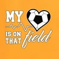 thumbnail image 2 of Wild Bobby, My Heart Is On That Soccer Field, Sports, Women Graphic Tee, Gold, Large, 2 of 4