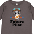 thumbnail image 4 of Inktastic Boys Future Pilot Panda Boys Long Sleeve Toddler T-Shirt, 4 of 5