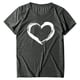 thumbnail image 4 of Camisetas Moocorvic para mujer, tallas grandes, para San Valentín, con estampado de corazones, manga corta, lindas camisetas gráficas., 4 of 4