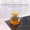 thumbnail image 3 of 1L glass carafe, glass teapot with lid, for iced tea, wine, coffee, milk and juice, microwave and electric stovetop safe, 3 of 5