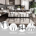 thumbnail image 4 of EDTara 4-Piece Barstool Set, Soft Padded Round Bar Chairs with Backrest and Sturdy Metal Frame, Ideal for Kitchen Island or Bar, 4 of 7