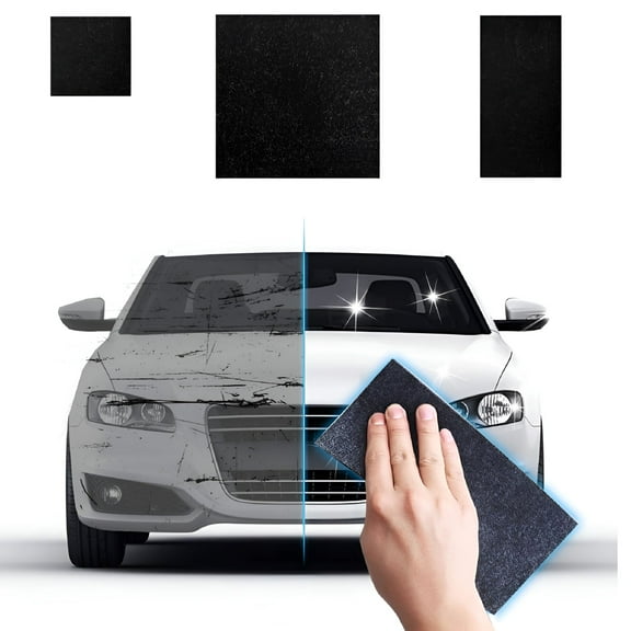 RAGUPEL 2Pcs Nano Sparkle Cloth for Car Scratches, Wiping Cloth, Nano Magic Repairing Scratches, Multipurpose Car Cleaning Paint, Surface Polishing, Water Spot, Rust and Scratch Remover, 3 Sizes