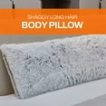 thumbnail image 5 of Cheer Collection Long Hair Shaggy Body Pillow 20" x 54", 5 of 8
