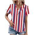 thumbnail image 1 of Camiseta de Manga Corta con Cuello en V, Camiseta Larga de Moda Y Ligera para Mujeres, 1 of 4