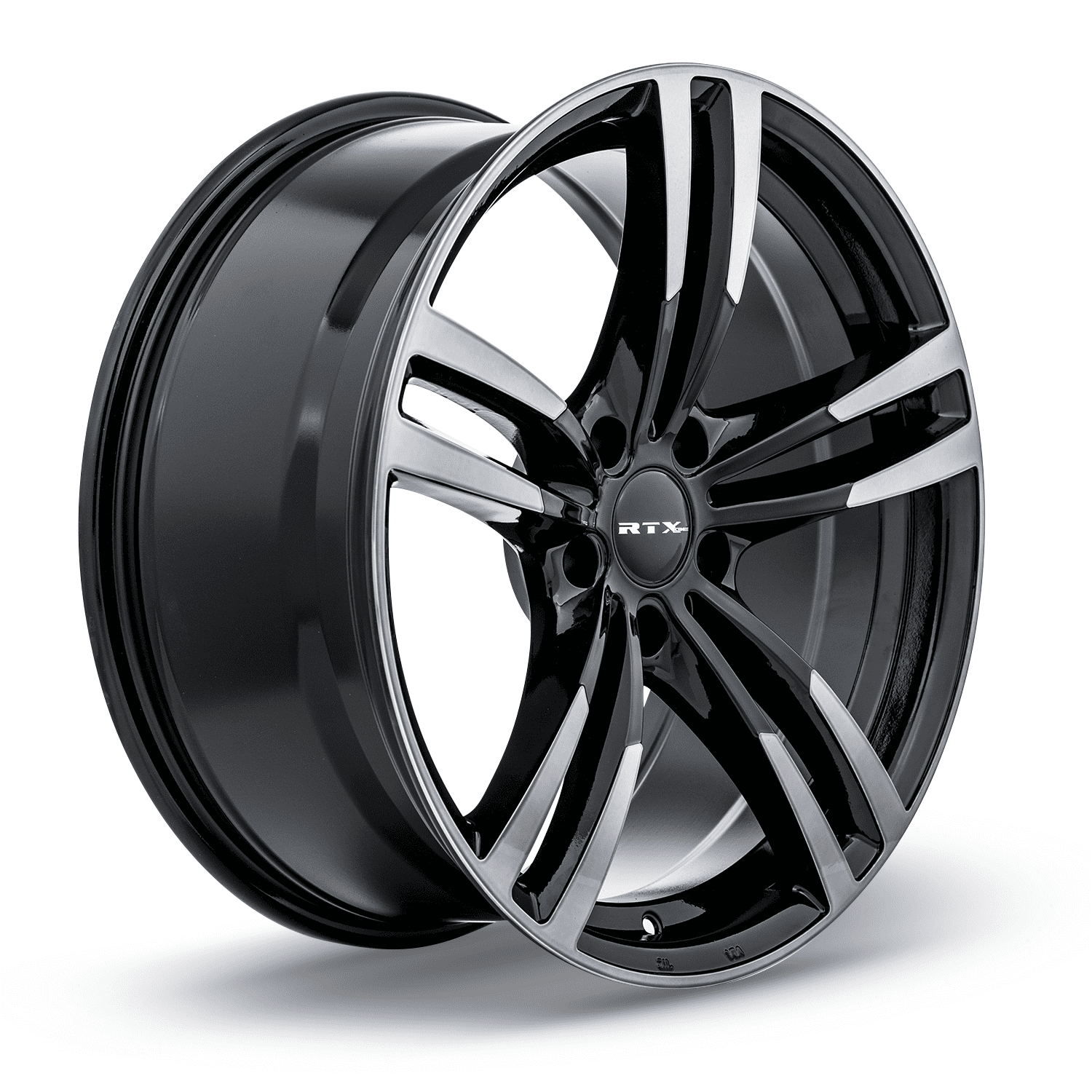 RTX Graz 19x8.5 5x120 35P CB72.6 Black Machined Grey Wheel