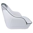 thumbnail image 2 of NORTHCAPTAIN P3 Pontoon Boat Seat Captain Bucket Seat with Boat Seat Cover,White/Grey/Green, 2 of 6