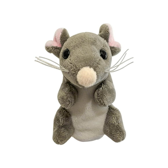 Christmas Gifts for Kids Plush Mouse Finger Puppets, Soft Stuffed Storytelling Toy for Role Play Learning Christmas Birthday Gift Interactive Play