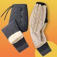 thumbnail image 4 of Pantalones deportivos para hombre, pantalones gruesos de lana cálidos de invierno para ciclismo en invierno, entrenamiento de gimnasio, 4 of 9