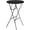 Black, variant on 32-Inch Round Folding Bar Height Table for Parties and Events, Indoor Outdoor Plastic Tall Table, White