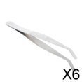 thumbnail image 1 of Colaxi Pinces à Épiler en Acier Inoxydable à Pointe Ronde Courbée 12 cm / 4,7 Pouces Laboratoire 6 Pcs, 1 of 8