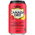 thumbnail image 4 of Canada Dry Strawberry Lemonade Zero Sugar, 4 of 6