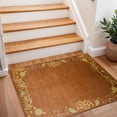 thumbnail image 3 of 2x3 Entryway Rug Bathroom Rugs for Front Door Bedroom Kitchen, Washable Vintage Print Carpet, Floor Mat with Non Slip Backing, 3 of 8