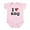 Petal Pink, variant on CafePress - I [Heart] BBQ Infant Bodysuit - Baby Light Bodysuit, Size Newborn - 24 Months