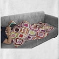 thumbnail image 6 of Modern Soft Flannel Fleece Throw Blanket, Seamless Doodle Style with Dots Tear Like Colorful Vivid Ornaments Image, Cozy Plush for Indoor and Outdoor Use, 50" x 60", Multicolor, by Ambesonne, 6 of 6