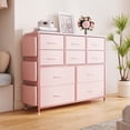 thumbnail image 1 of Bingirl Commode Moderne à 10 Tiroirs pour Chambre – Tiroir de Rangement en Tissu avec Poches Latérales pour Pièce, Garde-Robe, Couloir et Entrée, 1 of 8