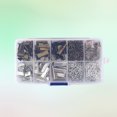 thumbnail image 4 of 370pcs Ribbon Ends Fastener Clasps Textured Crimp End Clamps Cord Ends Buckles Zipper Clips DIY Jewelry Accessories(Ancient Bronze + White K), 4 of 8
