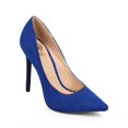 thumbnail image 1 of Wild Rose DG12 Women Suede Pointy Toe Single Sole Classic Stiletto Pump, 1 of 5