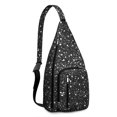 thumbnail image 1 of Space Geek Sling Backpack - Galactic Nebula Print Crossbody Bag, RFID Blocking Secure Pockets for Travel, 1 of 4