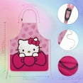 thumbnail image 2 of Boys Girls Kids Apron with Pocket,Hello Kawaii Cat Cute Adjustable Child Neck Strap and Bib Funny Aprons Kitchen Toddler Aprons for Cooking Baking, 2 of 6