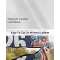 thumbnail image 6 of 4th of July RV Awning Sun Shade Screen 9'X7' 250th Anniversary Mesh Sunscreen Patriotic Stars Stripes Fireworks Awning Shade Screen with Zipper UV Blocker Completed Kits for RV Motorhome Camper, 6 of 7