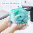 thumbnail image 2 of Happon Bath Shower Loofah Sponge, 4 Pack Body Wash Scrubber Exfoliator Loofa Pouf for Use in Shower, 75g Essential Skin Care Men Women Bathing Accessories, 2 of 6